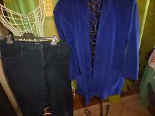 lot pantacourt et gilet-pull