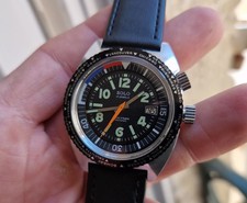 *XL* ANCIENNE MONTRE SOLO PLONGEE MÉCANIQUE COMPRESSOR vintage RARE FRENCH DIVER