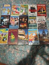 Lot de 15 VHS Vintage - Films Classiques, Dessins Animés et Comédies Françaises