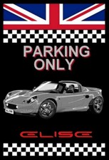 plaque " PARKING ONLY  LOTUS