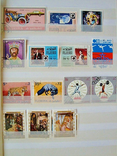 Fujeira 140 timbres - fujeira, de