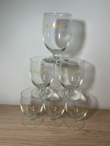 Lot anciens verres ricard - lot,