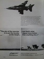 1975 PUB SEPECAT DASSAULT BREGUET JAGUAR BRITISH AIRCRAFT RAF ARMEE AIR JAG37 AD