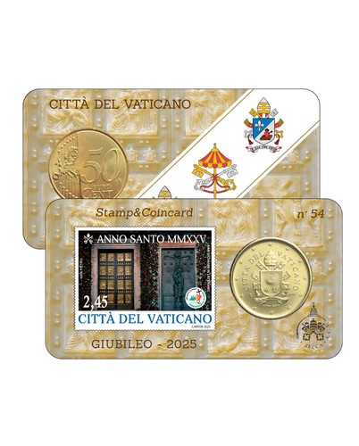 Vatican 2025 coin card - :,