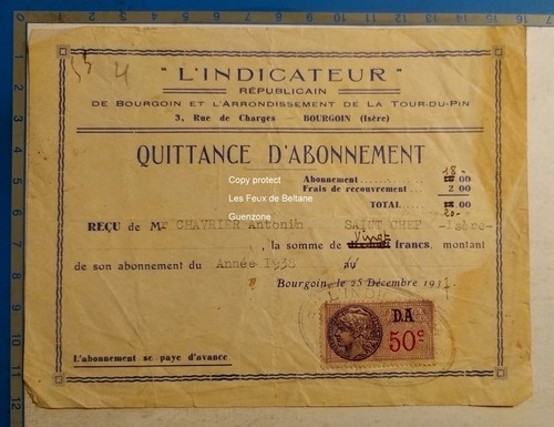 Quittance indicateur - quittance, l'indicateur