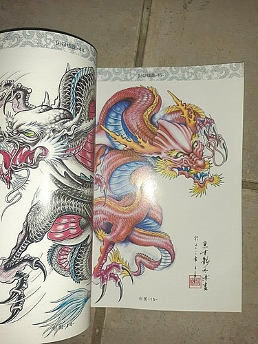 Livre dessin de - de, tatouage