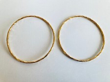 2 Bracelet Jonc plaque or Gold