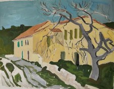 Tableau sur papier Paysage Le