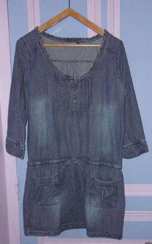 Belle robe jean manches - belle, en