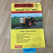 Tracteur 15 18 CV PGS prospectus ancien collection publicité agricole