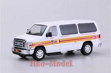 596 1:64 Ford E350 van car Model Alloy Diecast Display Birthday adult Gift White