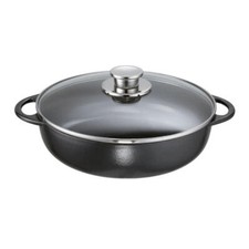 Schulte-Ufer Farmer's Pan Rustika, Braisière, Poêle à frire, Noir, 28cm, 4L