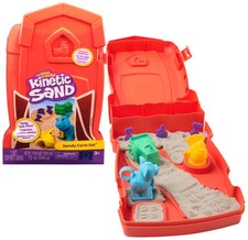 Kinetic Sand Sable Magique - Ma Première Ferme 340 G + 6 Accessoires - Mallette 