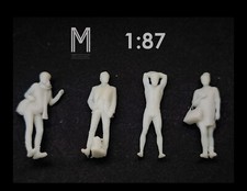 HO 1/87 set x4 figurine