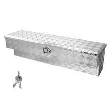 VEVOR Coffre à outils pour benne de camion 1219x340x330 mm en aluminium argent