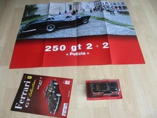 FERRARI 250 GT 2+2 POLIC  MINIATURE 1/43 EN BOITE FASCICULE POSTER ENVOI GRATUIT