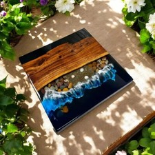 Carré Océan Vague Résine