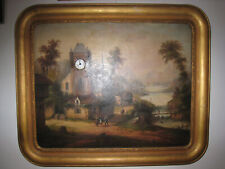 tableau horloge musical ancien