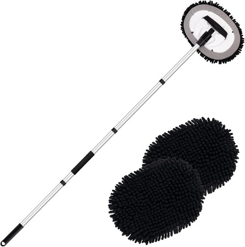 Car wash brush kit mitt - 62",
