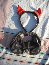 DEGUISEMENT MASQUE EN VELOURS DE CHAT + SERRE TÊTE  DPAM