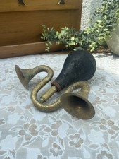 Ancien Klaxon à Poire Double Pavillon – Objet Déco Vintage / Récupération