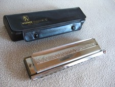 Harmonica Hohner 64 Chromonica 280 C Professionnel - Parfait état - avec étui