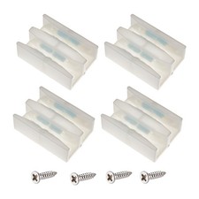 Guide Inférieur de Porte de Douche Coulissante 4PCS Guide de Rail pour Porte ...