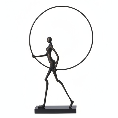 Sculpture avec socle marbre - en,
