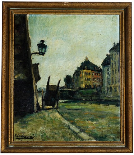 Vue ville avec - ville, maisons