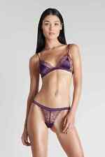MAISON CLOSE MINI STRING TAILLE 40 MODELE VILLA SATINE COULEUR VIOLET REF 561101
