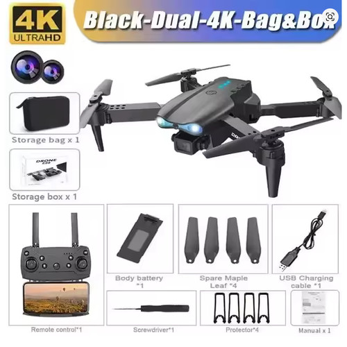 Drone e99pro fpv double - drone, hd.