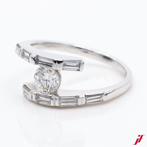 Bague 750 18k blanc - bague, or