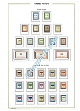 Album timbres à imprimer soi-même - FRANCE -  Cours d'instruction et fictifs