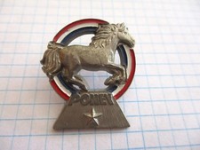 HORSE PONY PIN BADGE FFE FEDERATION FRANÇAISE D'EQUITATION VINTAGE PINS us6
