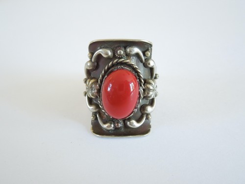 Bague vintage argenté pierre - vintage,