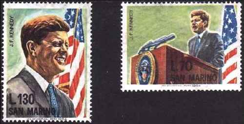 Timbres personnages kennedy - timbres,