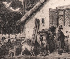 1834 Lithographie Un maquignon