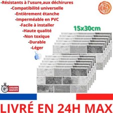 AMOYUN 24PCS Stickers Carrelage Cuisine Autocollant en Tuile Auto-Adhésif Imp...