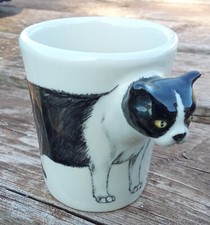 Rare: tasse à café signée BLUE WITCH N°2: British Shorthair Chat Cat Tass.   C17
