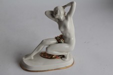Femme nue porcelaine Allemagne Art déco (67530)