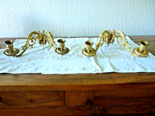 paire d'appliques de piano Bronze doré d'origine, Louis XVI " L. Pinet " . Rares