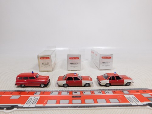 Wiking 3x opel pompier - 1:87, h0