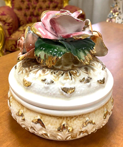 Porcelaine capodimonte boîte - capodimonte,
