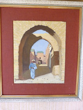 Tableaux anciens, peintures orientalistes animées et signés