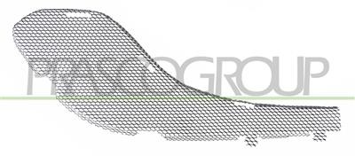 Grille droite pare chocs noire - pare-chocs,