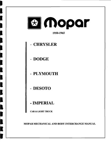 Dodge dart part interchange - -,