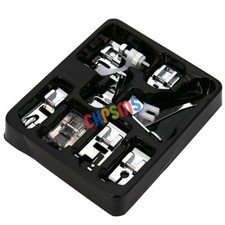 Kit de pieds-de-biche 8 pièces Brother Janome Elna Kenmore machine à tige basse