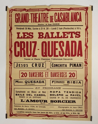 Les ballets cruz quesada - ballets, 1952