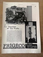 Publicité de 1932 Frigéco