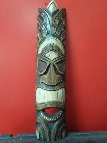 Tiki masque ethnique plaque - ethnique,